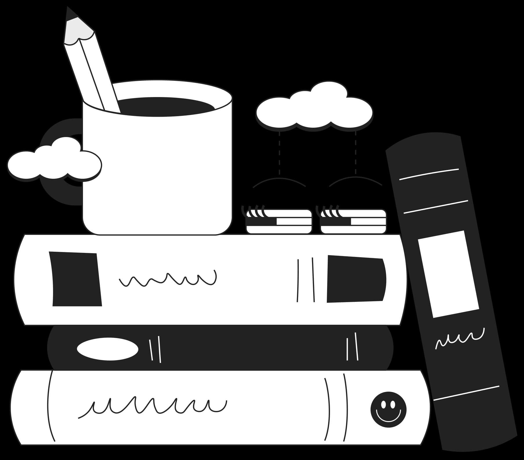 Vector book return illustration