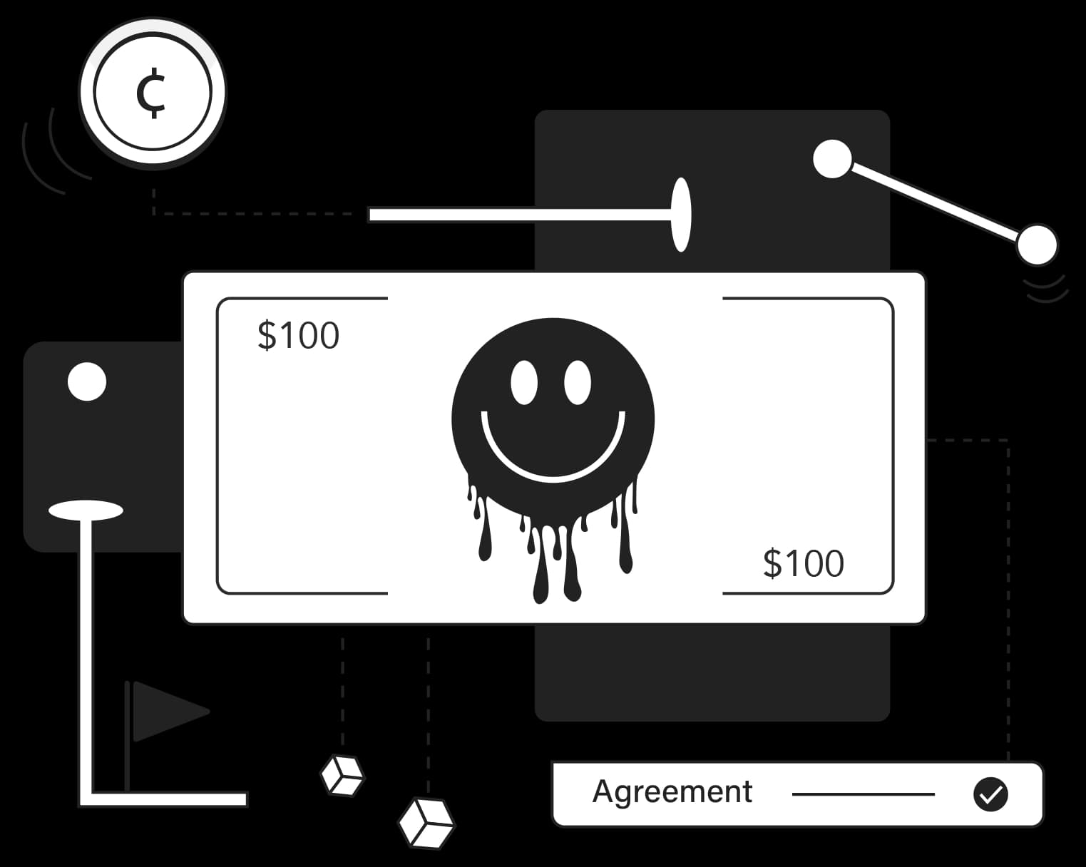 Vector vector happy money concept illustration illustration