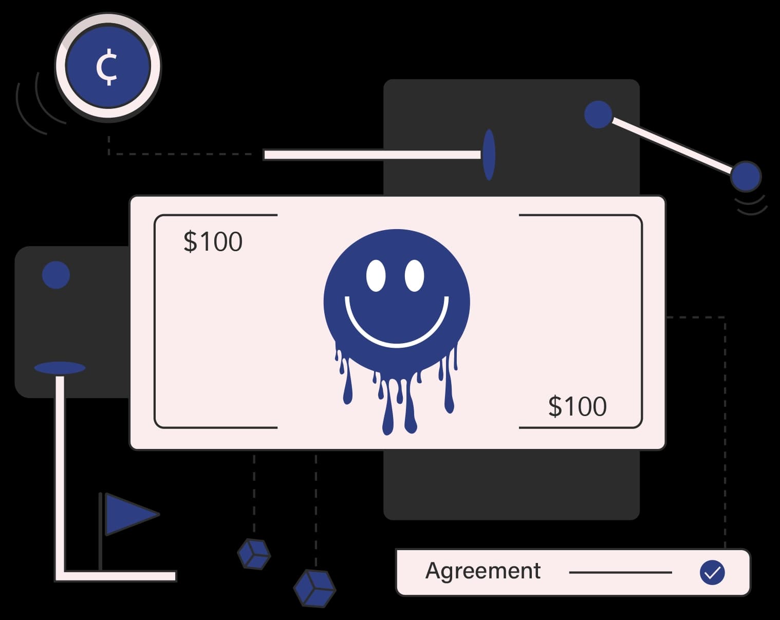 Vector vector happy money concept illustration illustration