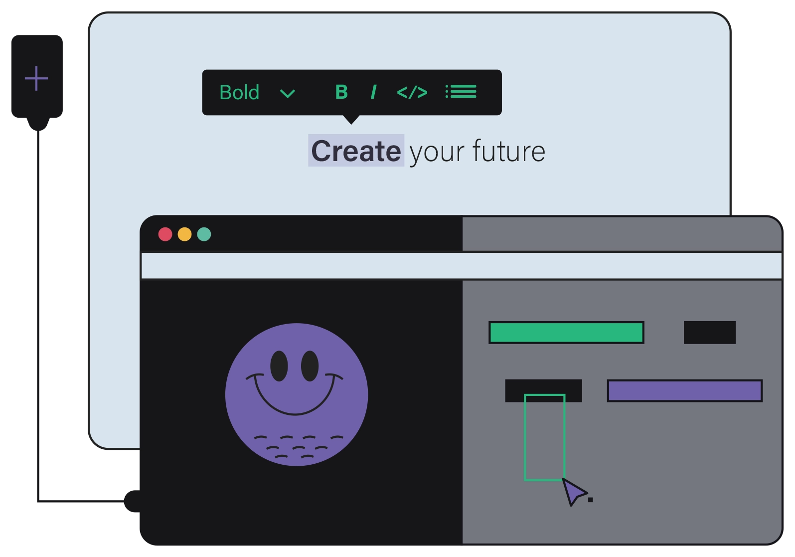 create your future concept