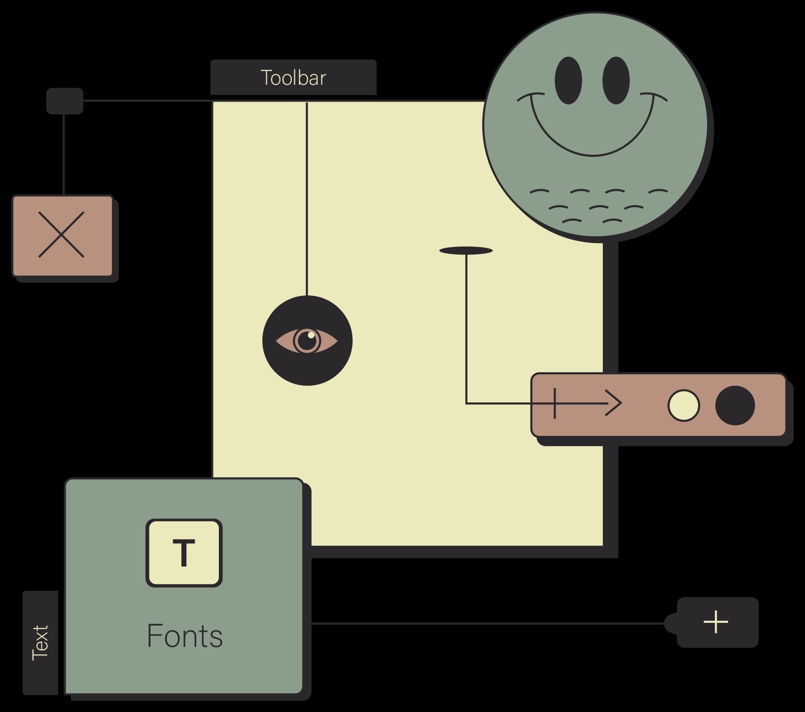 Vector screen scramler concept illustration